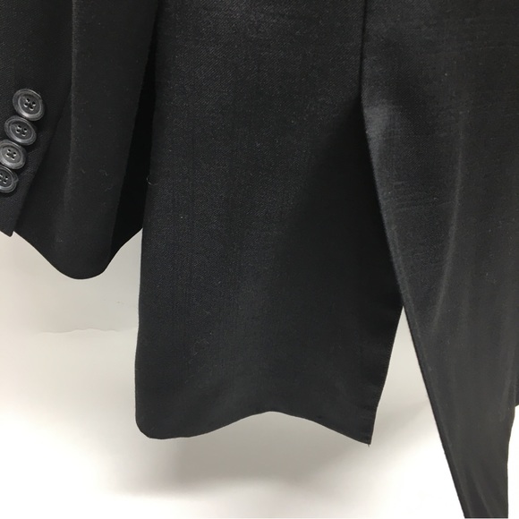 Loro Piana John Notdstrom 100% Wool Suit Jacket Blazer Black 46R - Picture 10 of 17